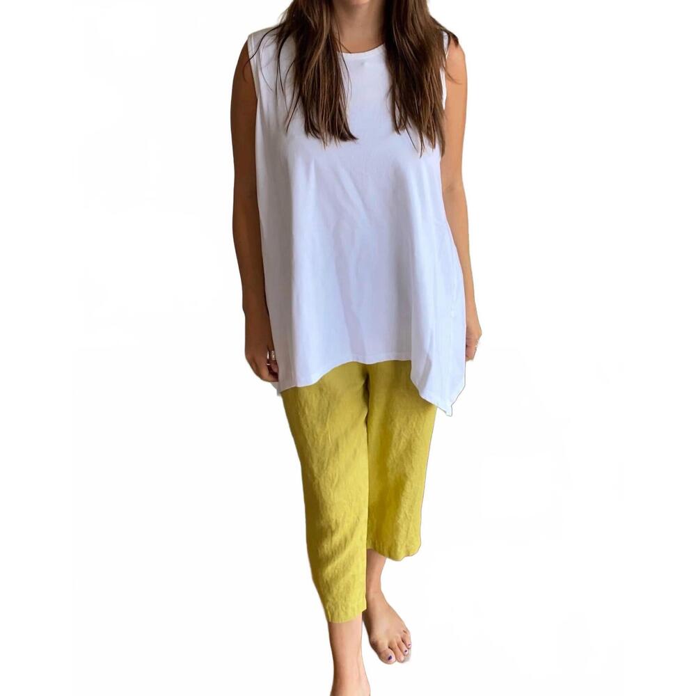 NEW GERTIES long tank top in white knit